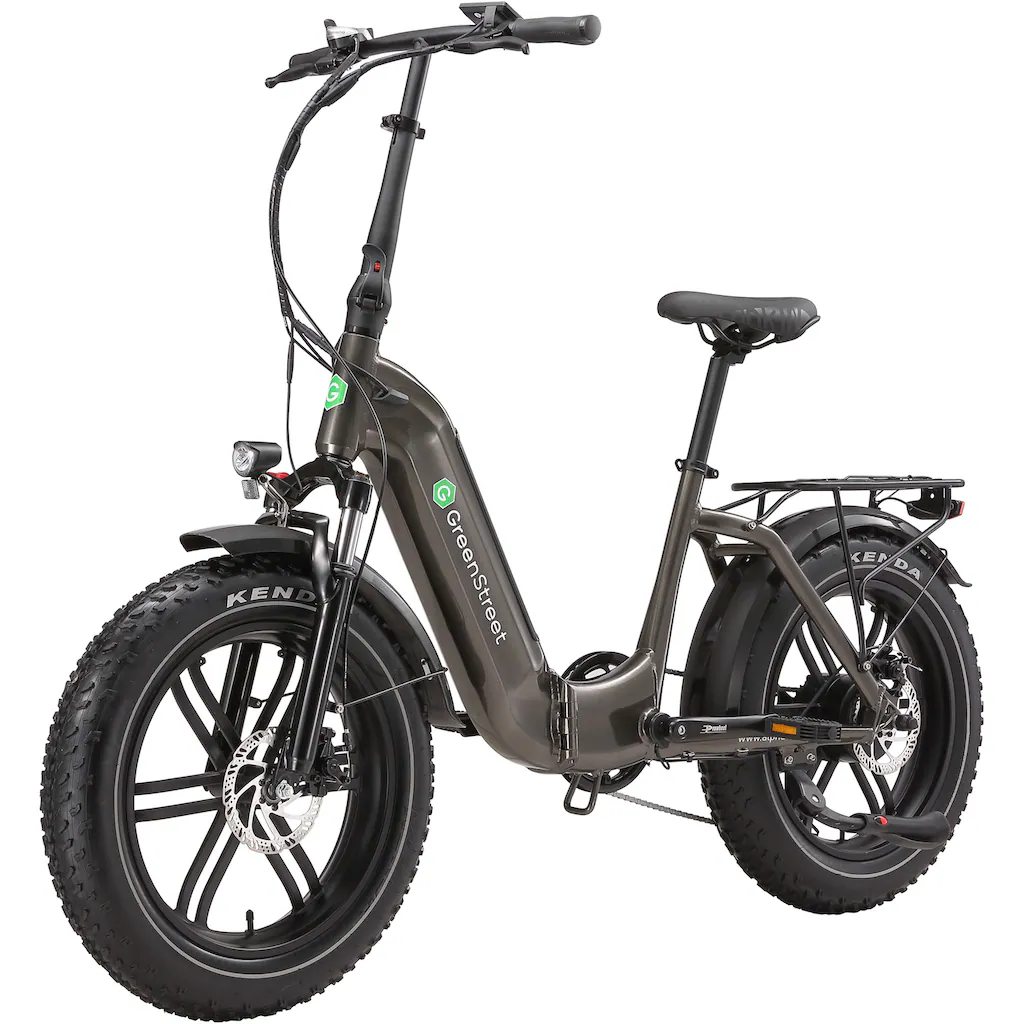 GreenStreet E-Bike »Tiefeinsteiger Klapprad GS5« 7 Gang Shimano Heckmotor 250 W (Set 2 tlg. mit Akku-Ladegeräte Fat Tires) Pedelec Elektrofahrrad für Damen u. Herren Klapprad auf Rechnung online bestellen Exklusive Angebote