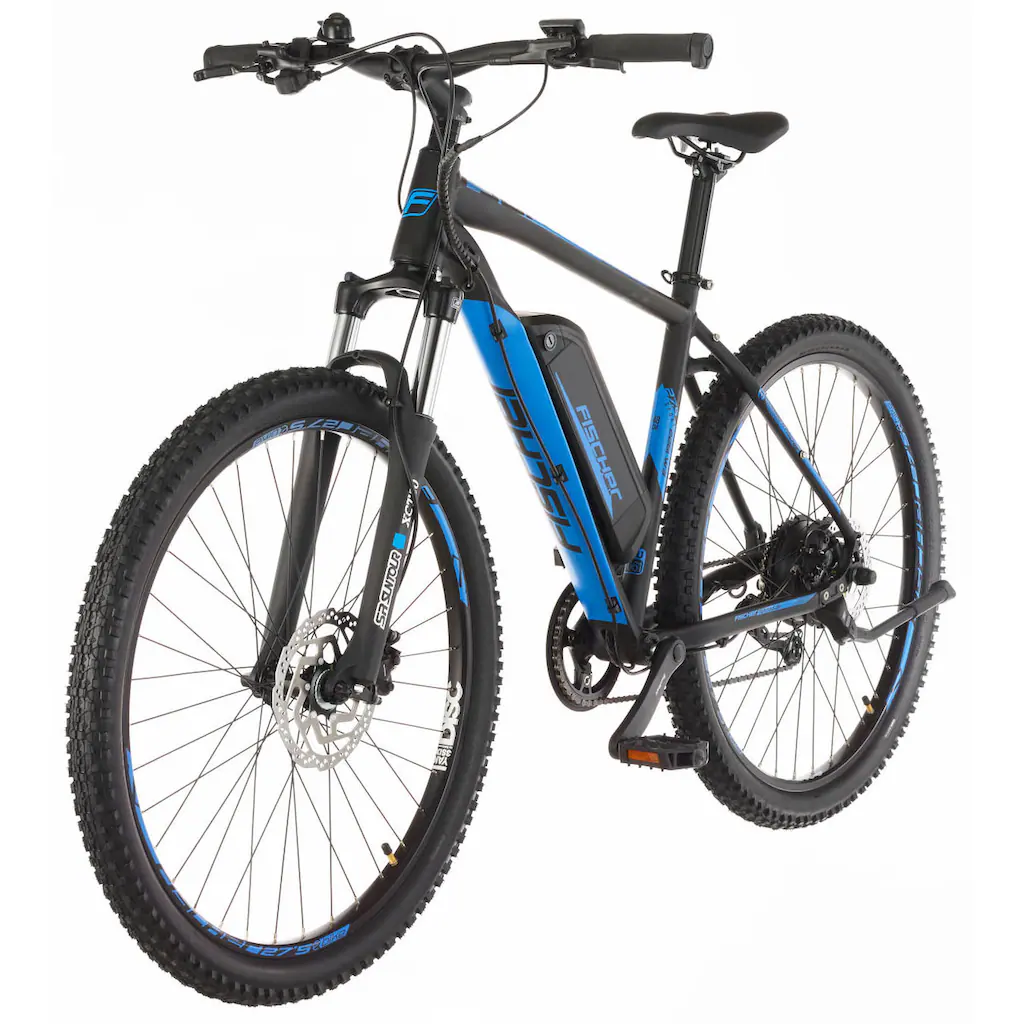 FISCHER Fahrrad E-Bike »MONTIS EM 1922 422 - 27 5 Zoll« 9 Gang Shimano Altus Heckmotor 250 W (mit Schloss) Pedelec Elektrofahrrad für Damen u. Herren MTB Mountainbike auf Raten Blitzangebot