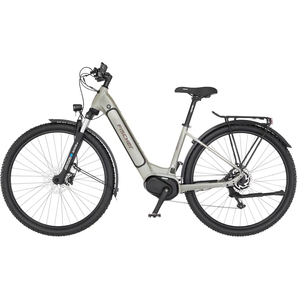 FISCHER Fahrrad E-Bike »TERRA 4.0i 43« 10 Gang Shimano Deore Mittelmotor 250 W (mit Fahrradschloss) Pedelec Elektrofahrrad für Damen u. Herren ATP auf Raten Bestseller