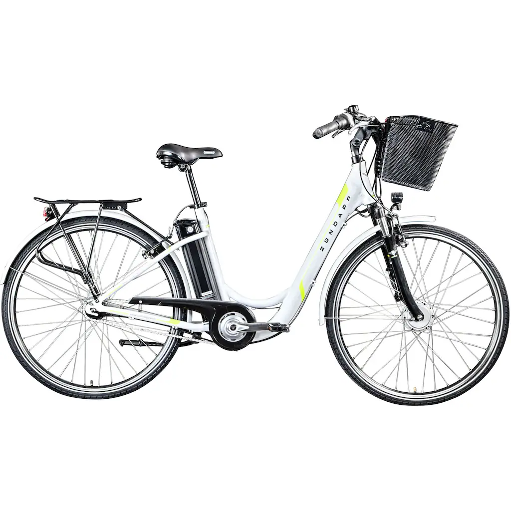 Zündapp E-Bike »Z517« 7 Gang Shimano Frontmotor 250 W (mit großem Frontkorb) Pedelec Elektrofahrrad für Damen u. Herren Cityrad auf Raten JETZT KAUFEN