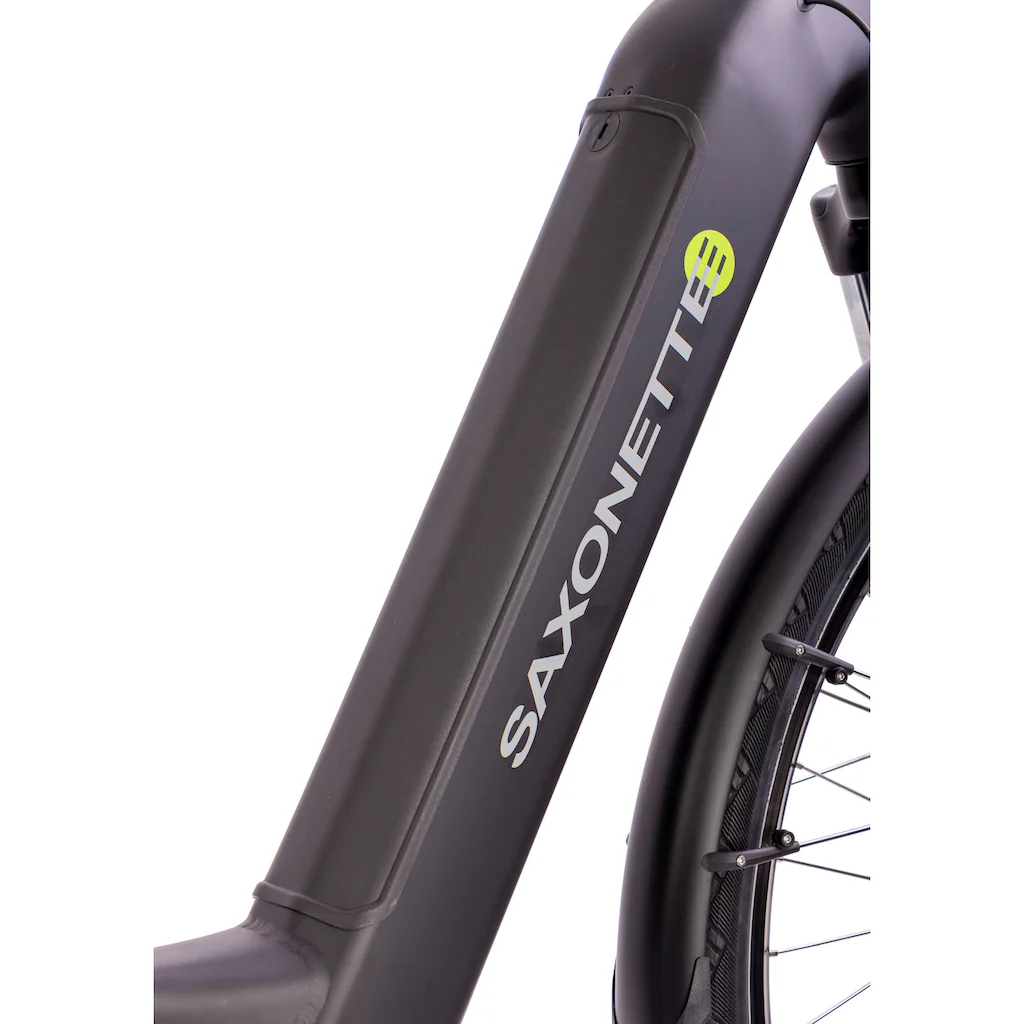 SAXONETTE E-Bike »Quantum Sport Wave« 10 Gang Shimano Mittelmotor 250 W Pedelec Elektrofahrrad für Damen u. Herren Trekkingrad Fabrik Onlineshop