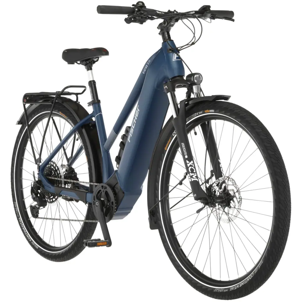 FISCHER Fahrrad E-Bike »VIATOR 8.0i Damen« 12 Gang SRAM Eagle SX Mittelmotor 250 W (mit Faltschloss) Pedelec Elektrofahrrad für Damen u. Herren Trekkingrad auf Rechnung Fabrikpreis