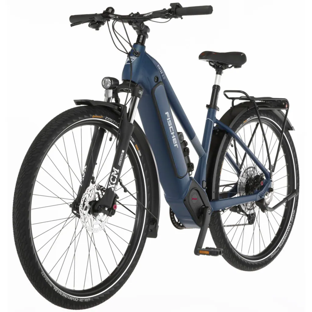 FISCHER Fahrrad E-Bike »VIATOR 8.0i Damen« 12 Gang SRAM Eagle SX Mittelmotor 250 W (mit Faltschloss) Pedelec Elektrofahrrad für Damen u. Herren Trekkingrad auf Rechnung Fabrikpreis
