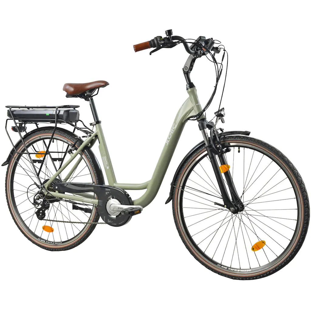 LLobe E-Bike »City E-Bike 28" County grün« Shimano Altus Heckmotor 250 W auf Rechnung Begrenztes Angebot