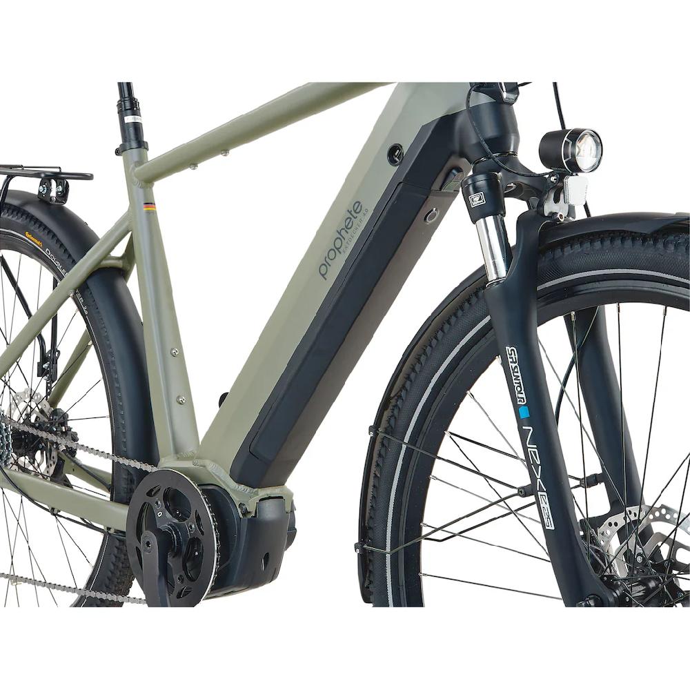 Prophete E-Bike »Entdecker 4.0« 10 Gang microSHIFT RD-M61S Mittelmotor 250 W Pedelec Elektrofahrrad für Herren Trekkingrad auf Raten Exklusivangebot