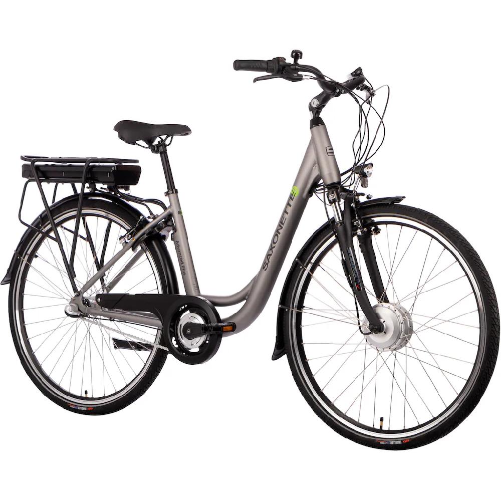 SAXONETTE E-Bike »Advanced Plus« 3 Gang Shimano SHIMANO Nexus Frontmotor 250 W (mit Akku-Ladegerät u. integr. Rahmenschloss) Pedelec Elektrofahrrad für Damen u. Herren Cityrad Saisonschlussverkauf