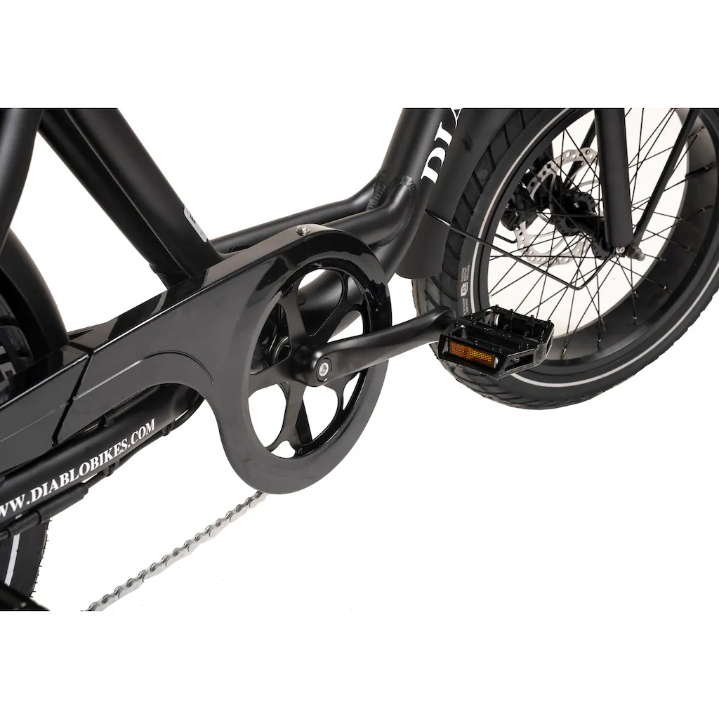 DIABLO BIKES E-Bike »X1« 7 Gang Shimano Tourney Heckmotor 250 W Pedelec Elektrofahrrad für Damen u. Herren Cityrad auf Rechnung Valentinstagsangebot