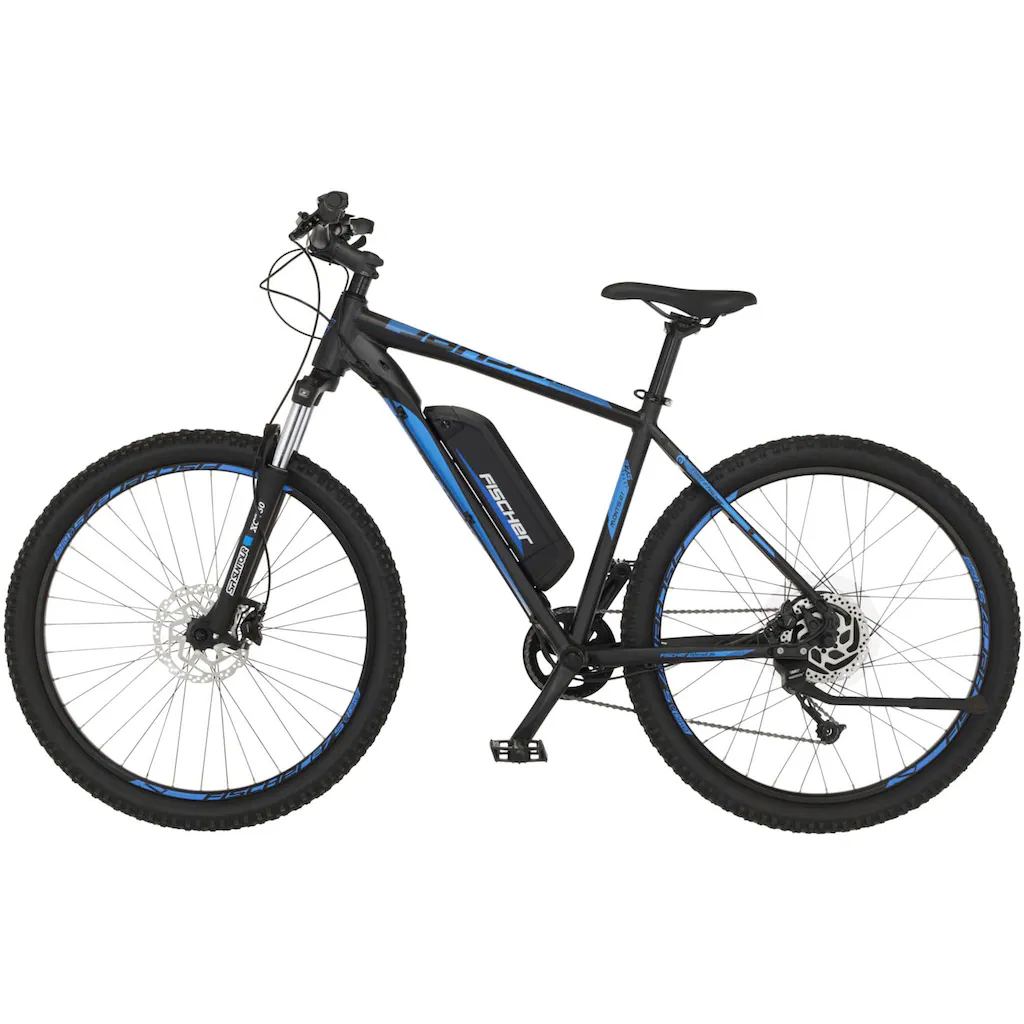 FISCHER Fahrrad E-Bike »MONTIS 2.1 557« 9 Gang Shimano Altus Heckmotor 250 W (Schloss) Pedelec Elektrofahrrad für Damen u. Herren MTB Mountainbike auf Rechnung online kaufen Lagerräumung