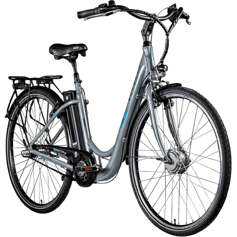 Zündapp E-Bike »Green 2.7« 3 Gang Frontmotor 250 W Pedelec Elektrofahrrad für Damen u. Herren Cityrad auf Rechnung bestellen Heißer Verkauf