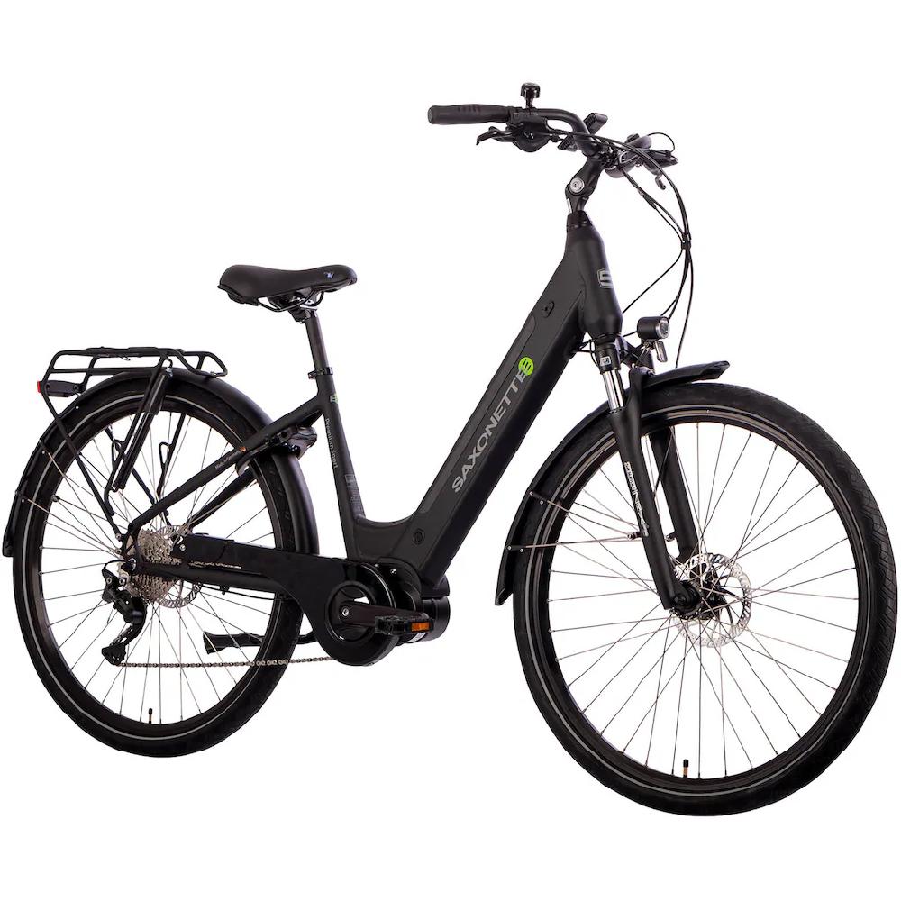 SAXONETTE E-Bike »Premium Sport (Wave)« 10 Gang Mittelmotor 250 W Pedelec Elektrofahrrad für Damen u. Herren Trekkingrad auf Rechnung online kaufen Neuheiten
