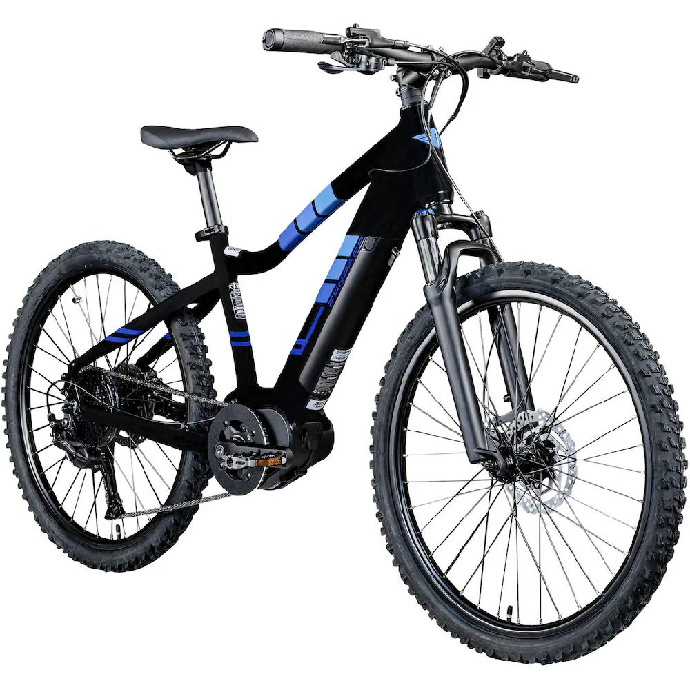 Zündapp E-Bike »Z240« 9 Gang Shimano Alivio RD-M3100 SGS Mittelmotor 250 W E Bike Mountainbike 24 Zoll Elektro Bike 130-145 cm Jugendliche ab 8 Saisonale Angebote