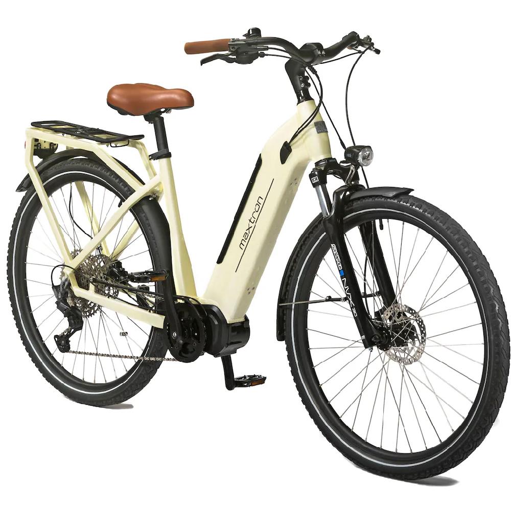 Maxtron E-Bike »MTS 21X« 11 Gang Shimano Deore Mittelmotor 250 W Pedelec Elektrofahrrad für Damen u. Herren Cityrad auf Rechnung online bestellen Tiefpreis