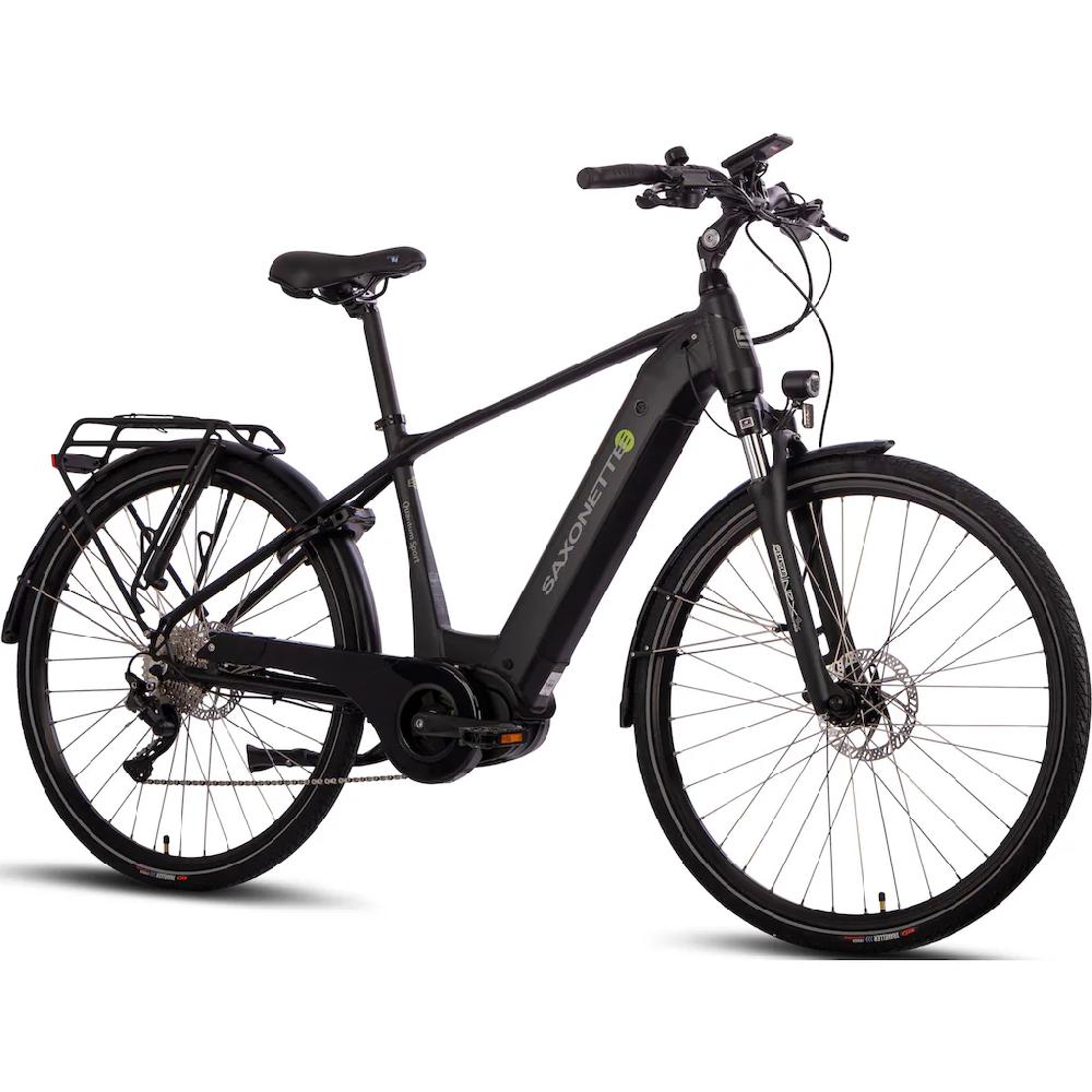 SAXONETTE E-Bike »Quantum Sport Man« 10 Gang Shimano Mittelmotor 250 W Pedelec Elektrofahrrad für Damen u. Herren Trekkingrad auf Rechnung online bestellen Letzte 3 Tage