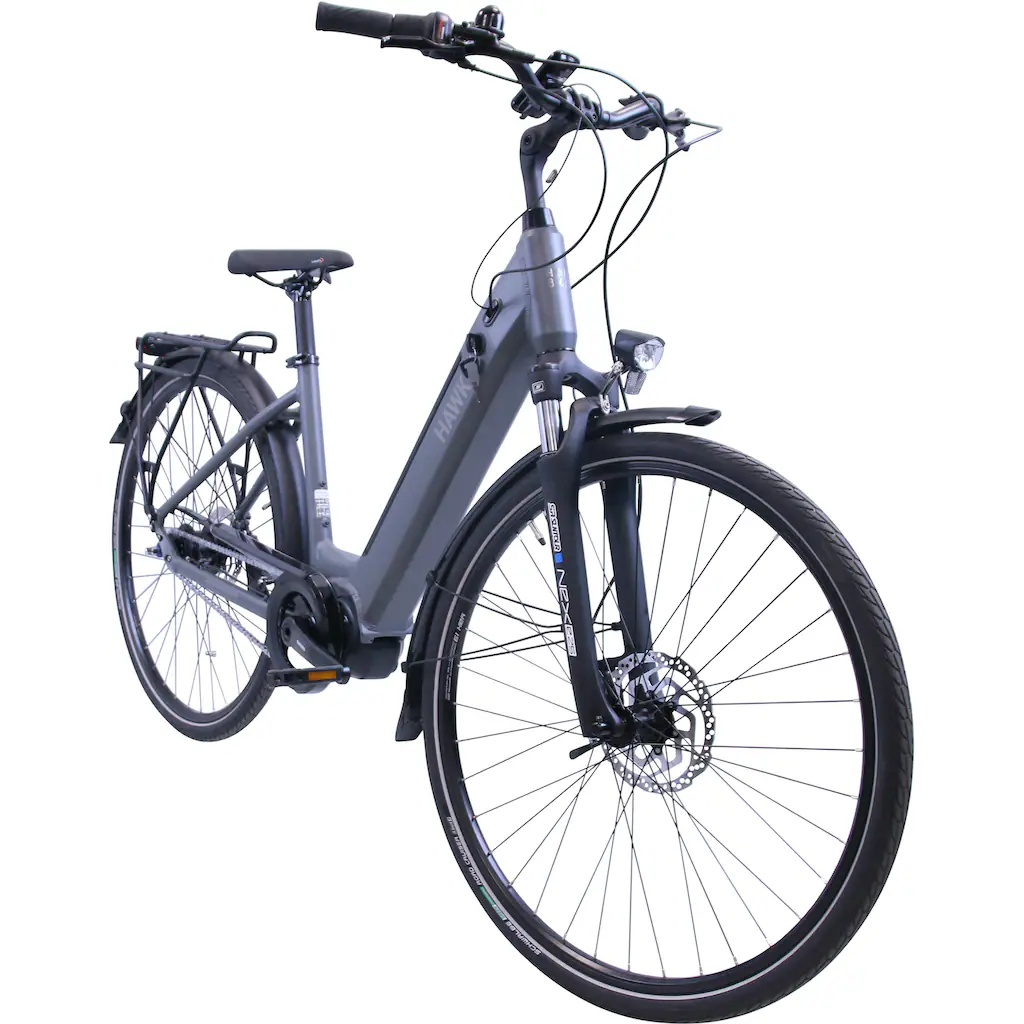 HAWK Bikes E-Bike »eCity Wave Integrated Lady STEPS« 7 Gang Shimano Nexus 7-Gang Mittelmotor 250 W Pedelec Elektrofahrrad für Damen u. Herren Cityrad auf Rechnung bestellen Letzter Tag