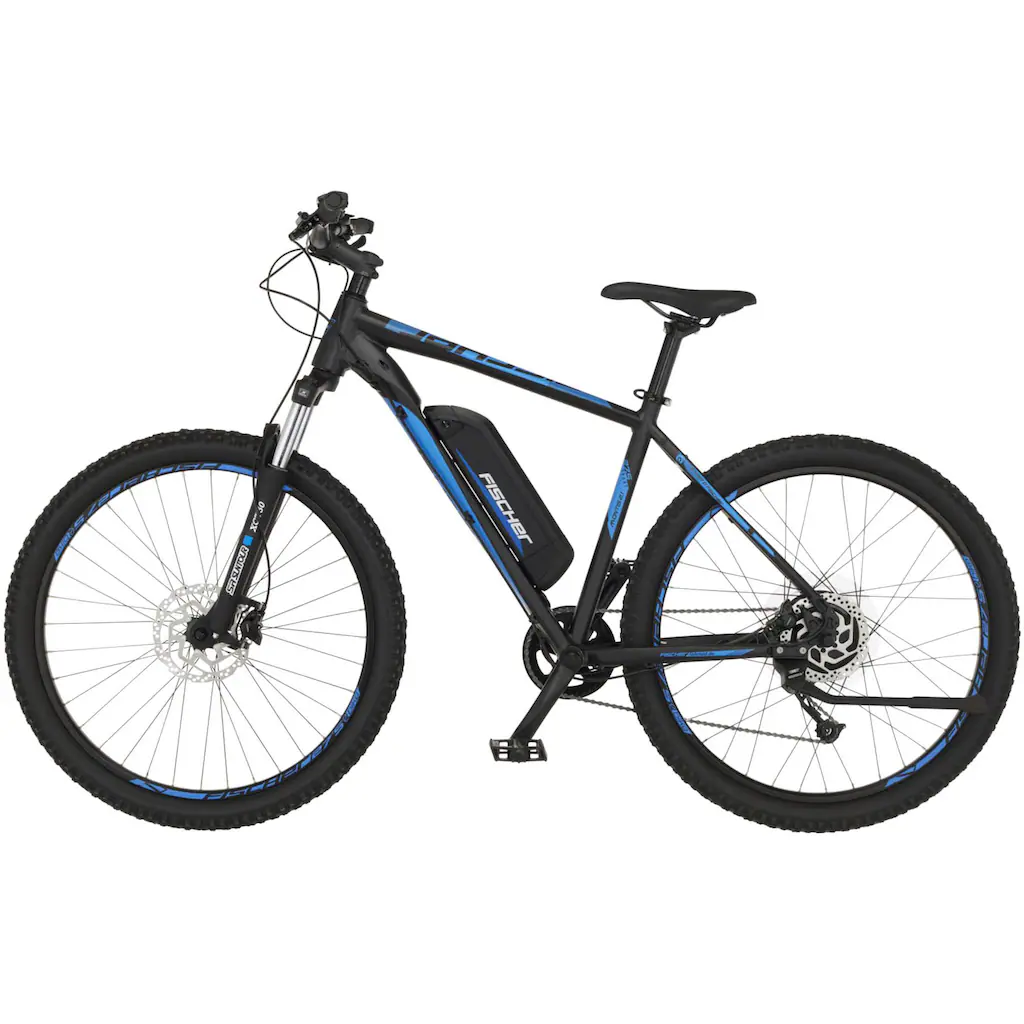 FISCHER Fahrrad E-Bike »MONTIS 2.1 418« 9 Gang Shimano Altus Heckmotor 250 W (Schloss) Pedelec Elektrofahrrad für Damen u. Herren MTB Mountainbike Zeitbegrenzte Promotion