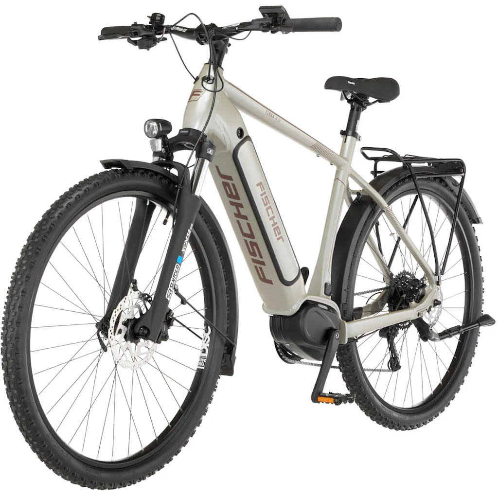 FISCHER Fahrrad E-Bike »TERRA 4.0i 55« 10 Gang Shimano Deore Mittelmotor 250 W (mit Fahrradschloss) Pedelec Elektrofahrrad für Damen u. Herren ATP Sonderangebot der Fabrik