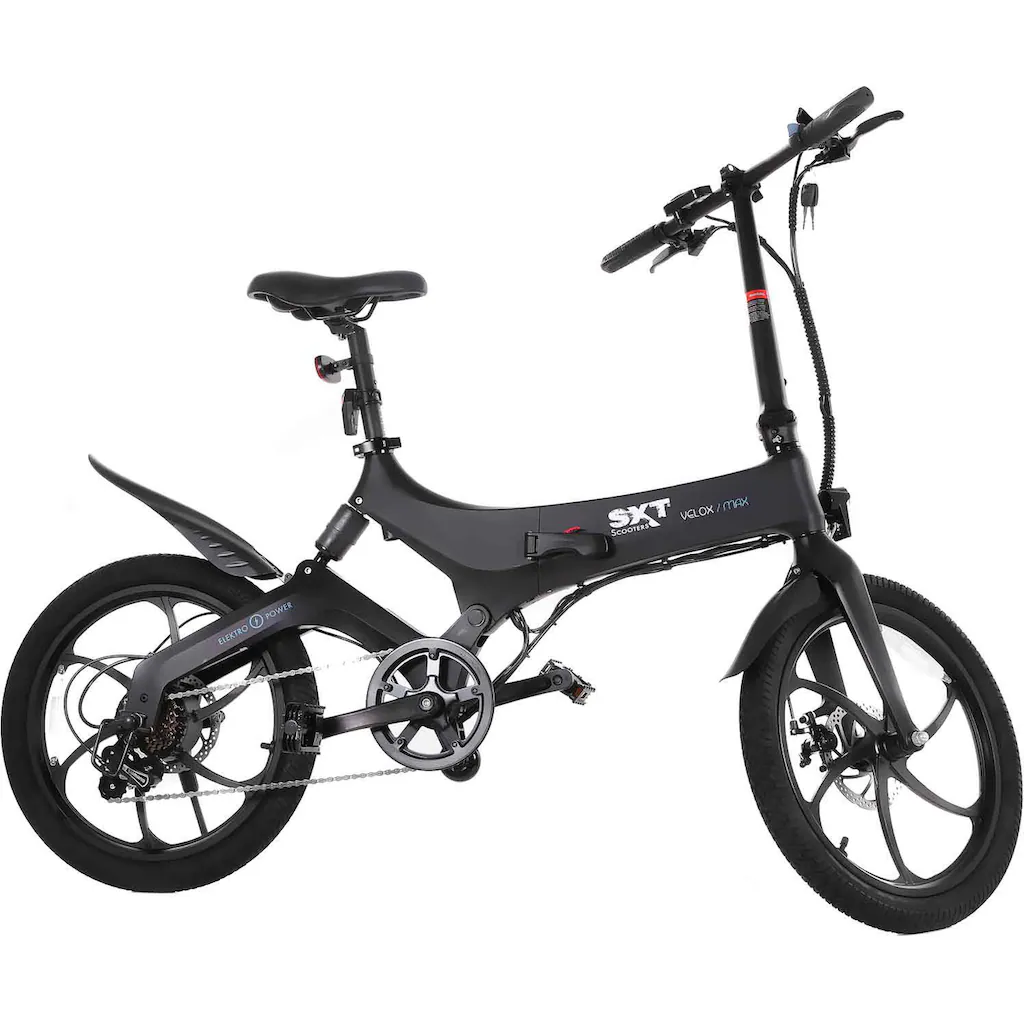 SXT Scooters E-Bike »Velox MAX« 6 Gang Heckmotor 250 W Pedelec Elektrofahrrad für Damen u. Herren auf Rechnung Vierteljährliche Förderung