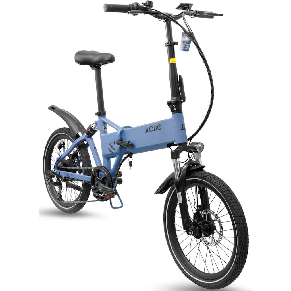 LLobe E-Bike »City III blau 36V / 10 4Ah« 3 Gang Shimano 7-Gang Shimano Kettenschaltung Frontmotor 250 W Pedelec Elektrofahrrad für Damen u. Herren auf Rechnung online bestellen 50% Rabatt mit kostenlosem Versand