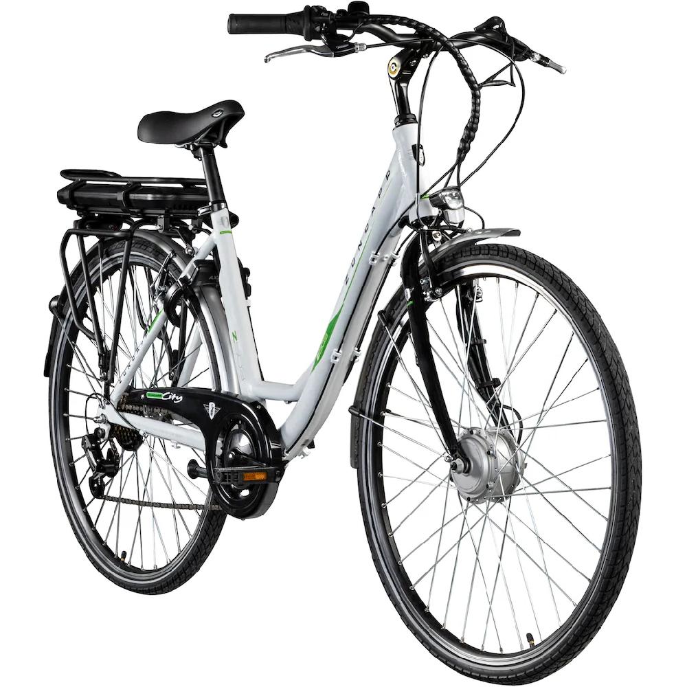 Zündapp E-Bike »Z503« 7 Gang Shimano Tourney RD-TY21 Frontmotor 250 W Pedelec Elektrofahrrad für Damen u. Herren Cityrad Kostenloser Versand international