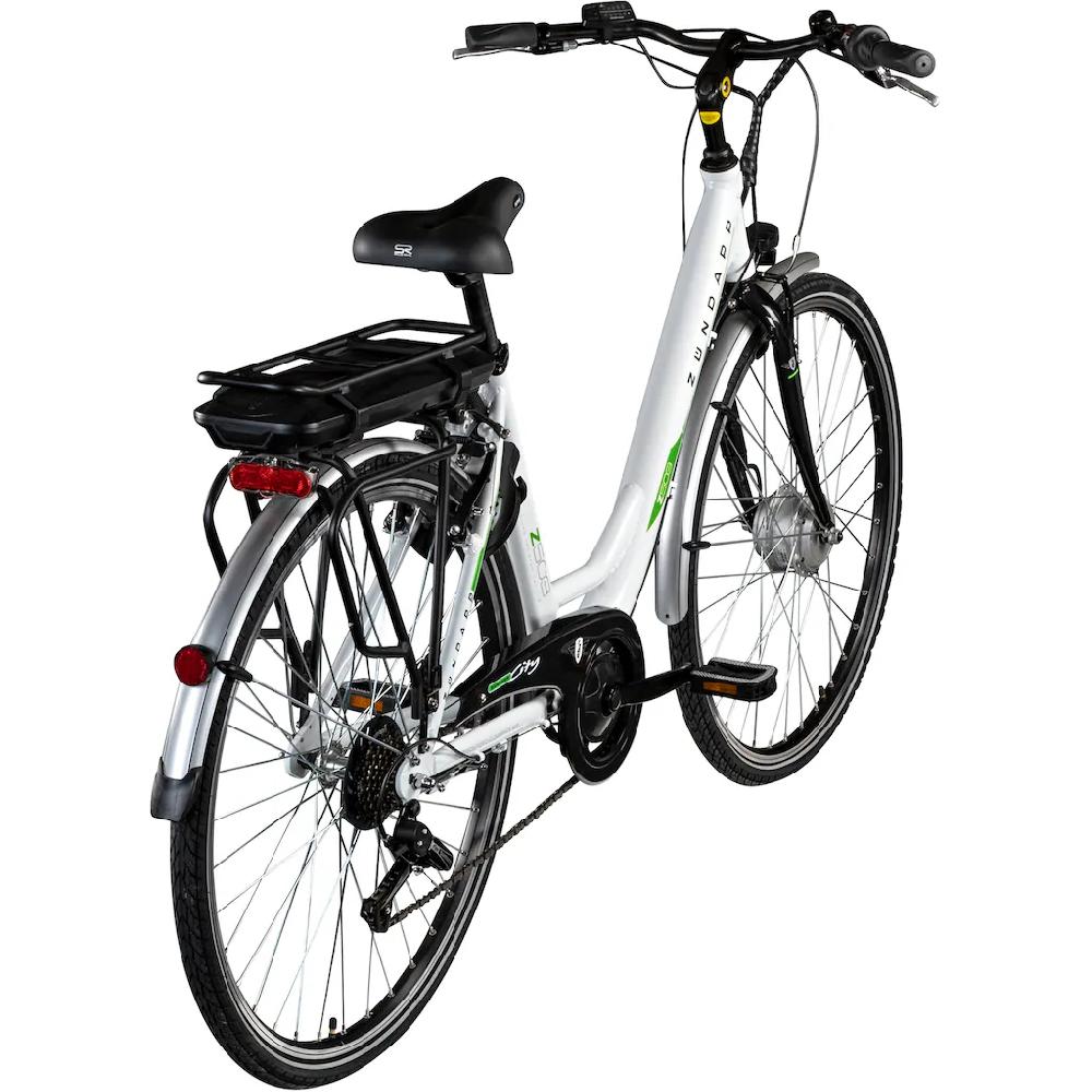 Zündapp E-Bike »Z503« 7 Gang Shimano Tourney RD-TY21 Frontmotor 250 W Pedelec Elektrofahrrad für Damen u. Herren Cityrad Kostenloser Versand international