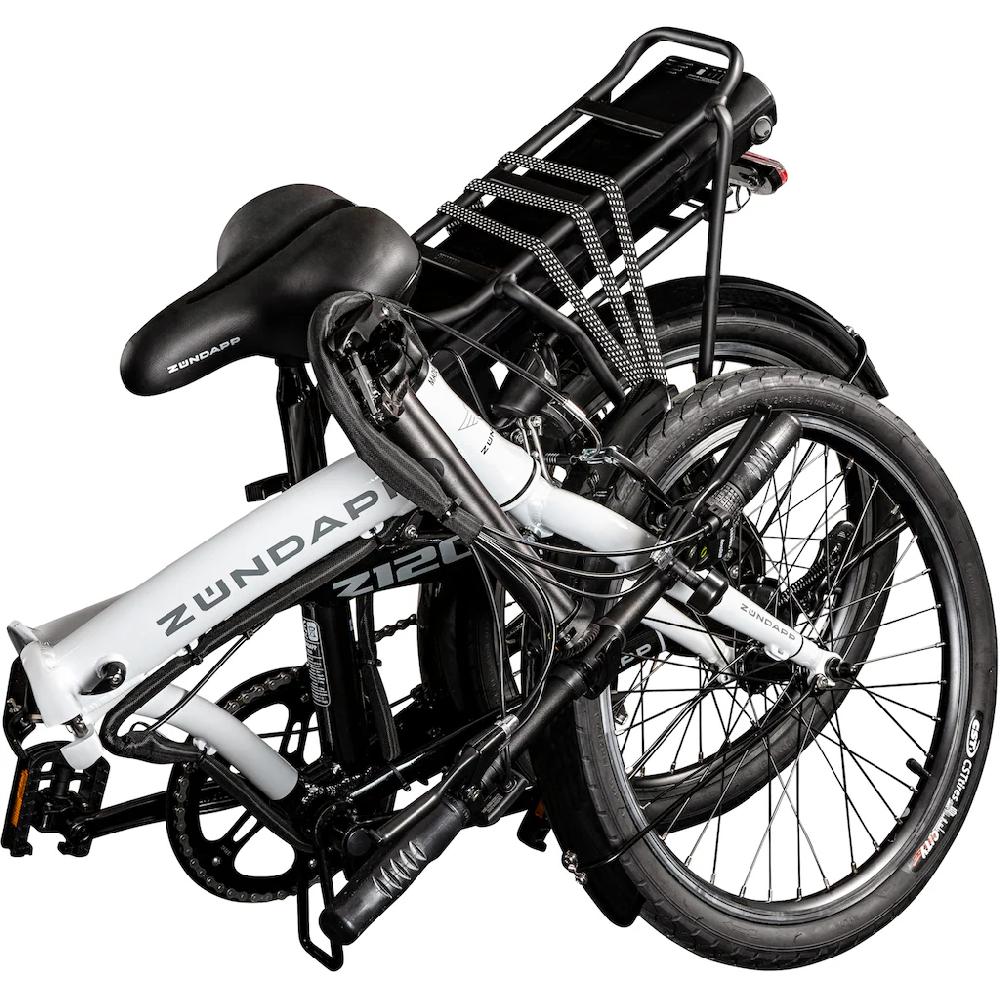 Zündapp E-Bike »Z120« 7 Gang Shimano Tourney Heckmotor 250 W Pedelec Elektrofahrrad für Damen u. Herren Klapprad auf Rechnung online kaufen Begrenzt auf 3 Tage
