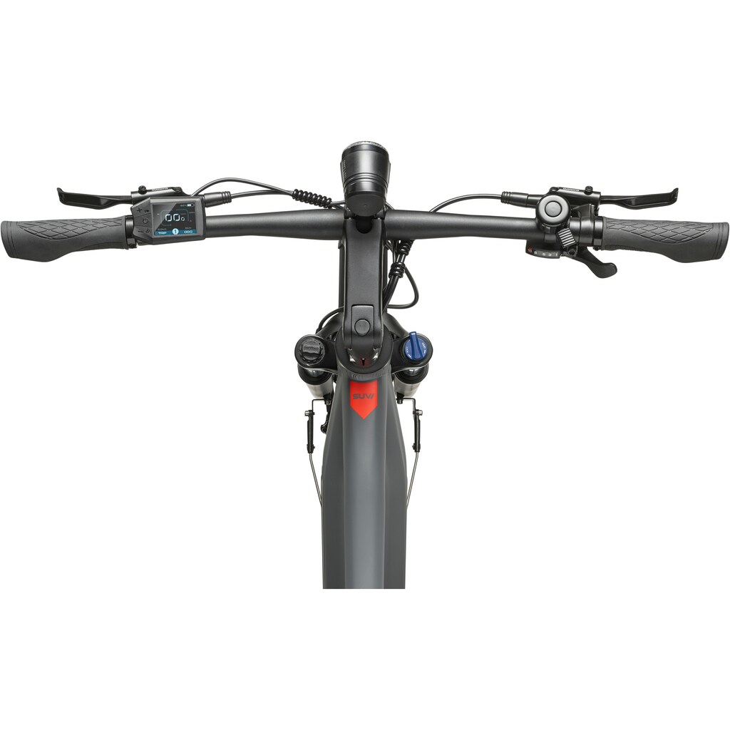 Telefunken E-Bike »SUV700« 10 Gang Shimano Mittelmotor 250 W (29 Zoll Straßenzulassung Scheibenbremsen) Pedelec Elektrofahrrad für Herren u. Damen Trekkingrad Cityrad auf Raten Black Friday Preise