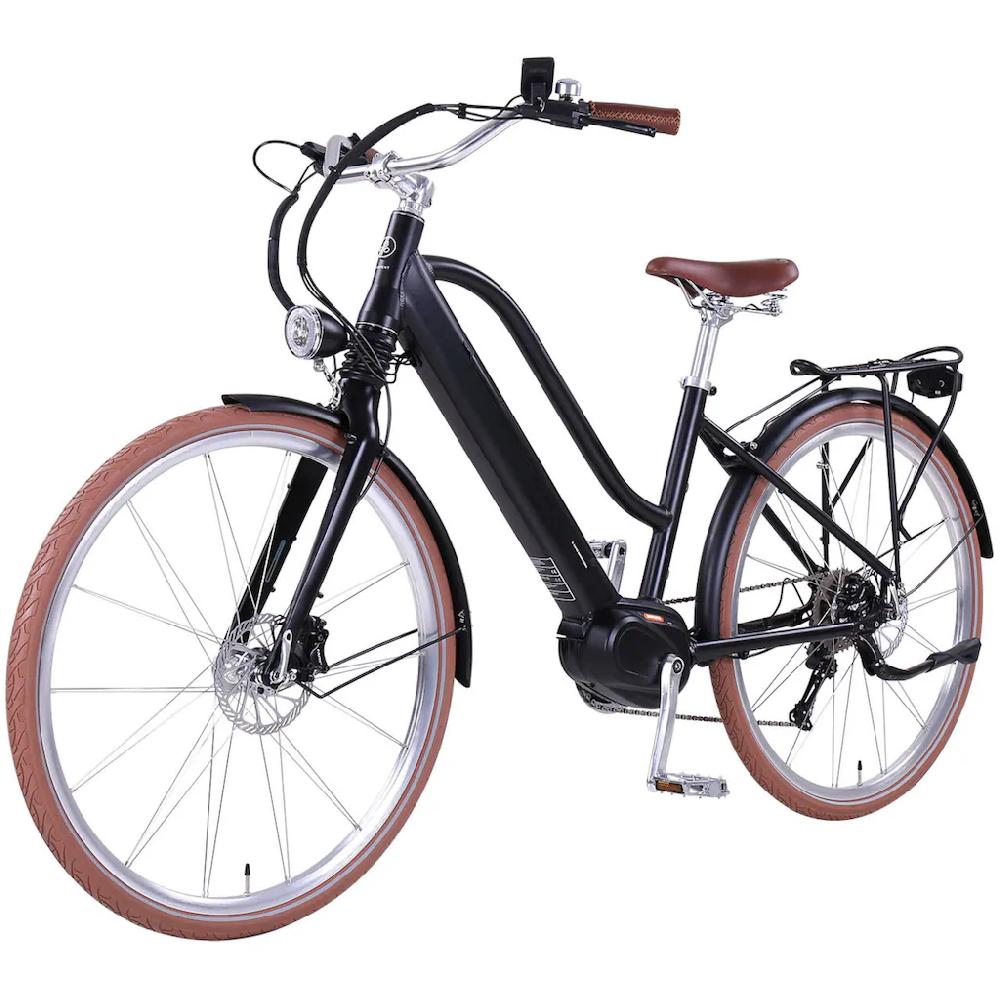 eGO Movement E-Bike »Classic 25 Cleopatra Trapez 45 cm Schwarz 28"« 10 Gang Shimano Deore Mittelmotor 250 W Pedelec Elektrofahrrad für Damen u. Herren Cityrad auf Rechnung online kaufen Rabatt
