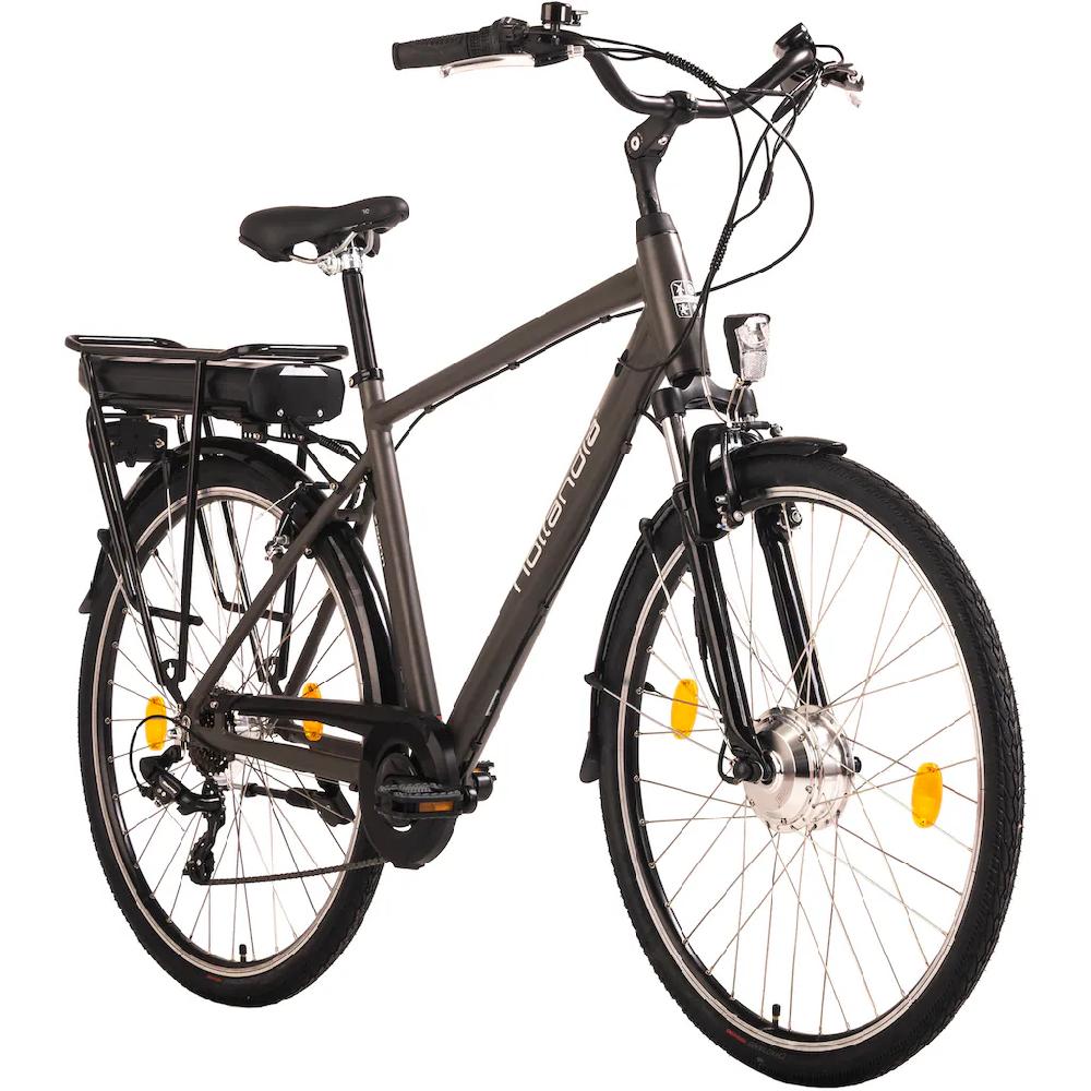 Hollandia E-Bike »Zagon« 6 Gang Shimano Tourney Frontmotor 250 W Pedelec Elektrofahrrad für Damen u. Herren Cityrad auf Raten Großer Ausverkauf