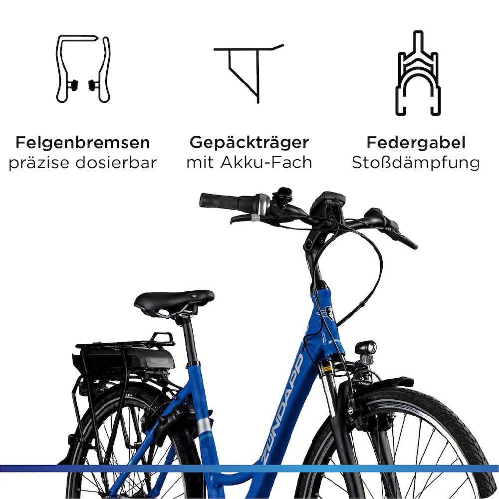 Zündapp E-Bike »X200« 7 Gang Shimano Nexus Mittelmotor 250 W Pedelec Elektrofahrrad für Damen u. Herren Cityrad Muttertagsangebot