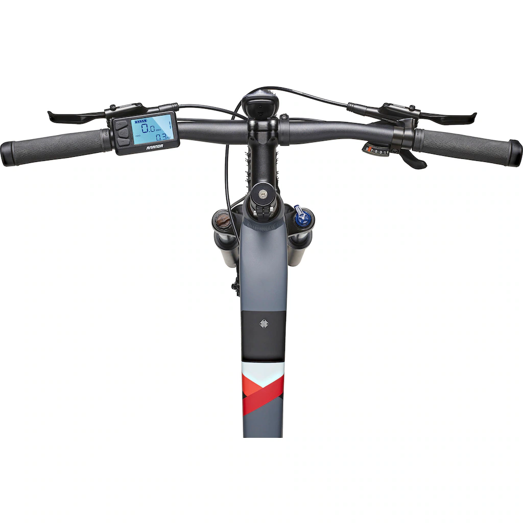 Telefunken E-Bike »Aufsteiger M925« 8 Gang Shimano Acera Mittelmotor 250 W Pedelec Elektrofahrrad für Damen u. Herren MTB Mountainbike Valentinstagsangebot