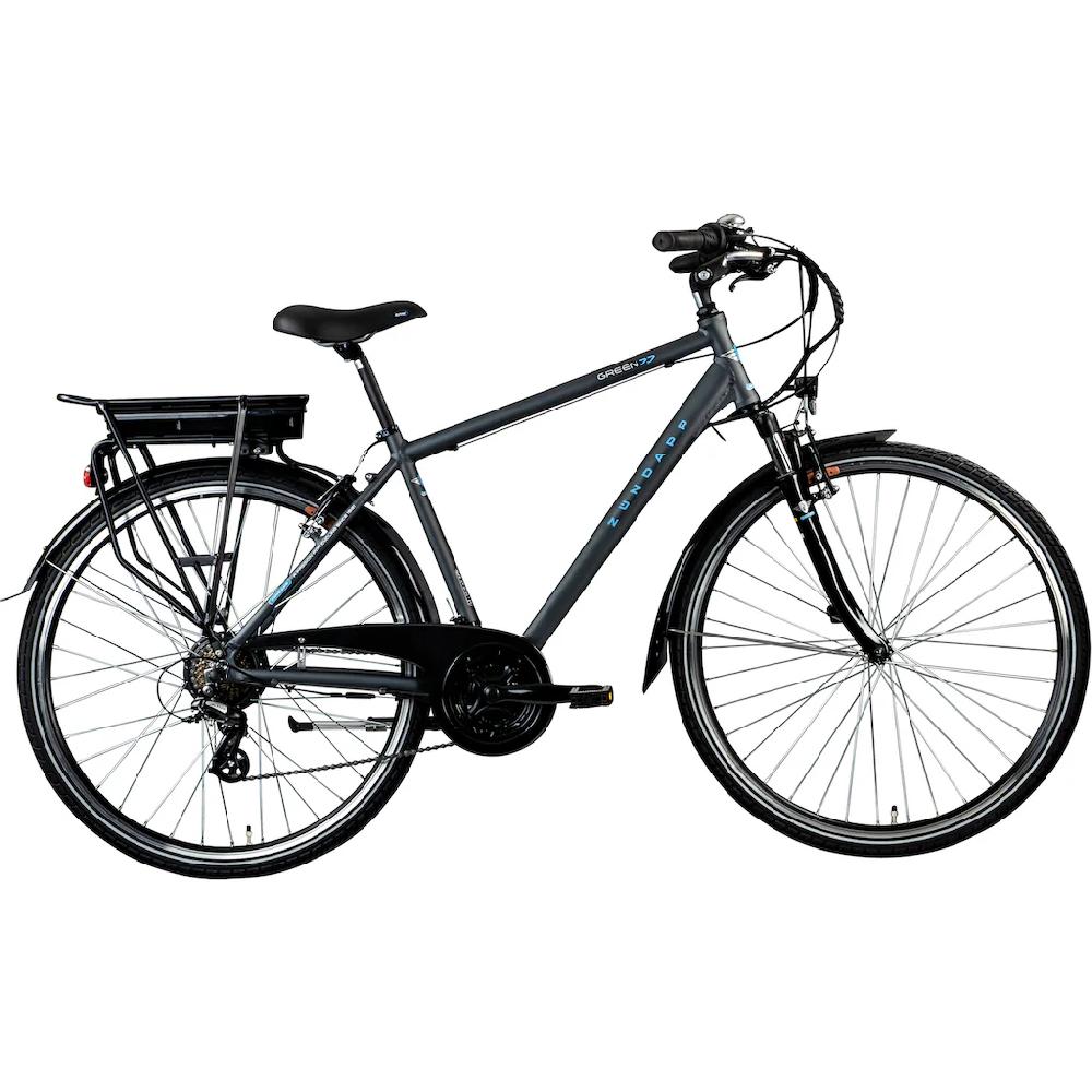 Zündapp E-Bike »Green 7.7 Herren« 21 Gang Shimano Altus Heckmotor 250 W Pedelec Elektrofahrrad für Damen u. Herren Trekkingrad