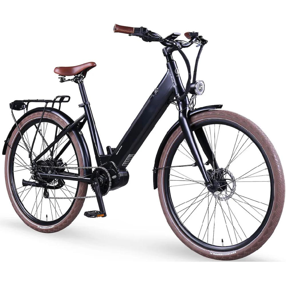 eGO Movement E-Bike »City 25 Julia Wave 45 cm Schwarz 28"« Enviolo Mittelmotor 250 W Pedelec Elektrofahrrad für Damen u. Herren Cityrad Große Rabatte