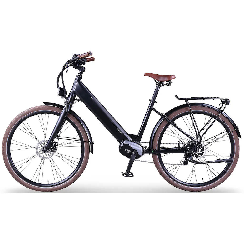 eGO Movement E-Bike »City 25 Julia Wave 45 cm Schwarz 28"« Enviolo Mittelmotor 250 W Pedelec Elektrofahrrad für Damen u. Herren Cityrad Große Rabatte