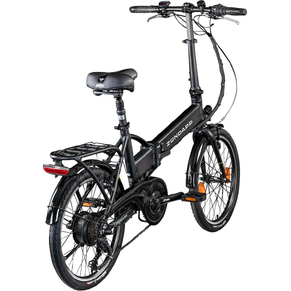 Zündapp E-Bike »Z101« 6 Gang Shimano Tourney Heckmotor 250 W Pedelec Elektrofahrrad für Damen u. Herren Klapprad auf Rechnung online bestellen Tägliche Deals