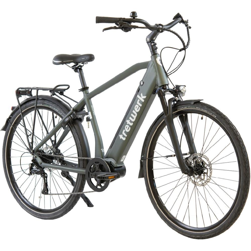 Tretwerk E-Bike »Sonic« 8 Gang Shimano Acera M3020 SGS Mittelmotor 250 W Pedelec Elektrofahrrad für Damen u. Herren Trekkingrad auf Rechnung