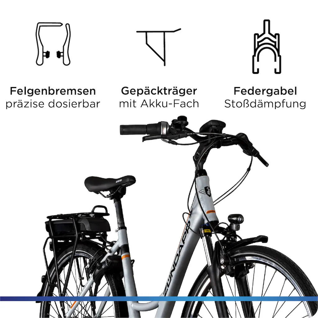 Zündapp E-Bike »X200« 7 Gang Shimano Nexus Mittelmotor 250 W Pedelec Elektrofahrrad für Damen u. Herren Cityrad Riesige Ersparnisse