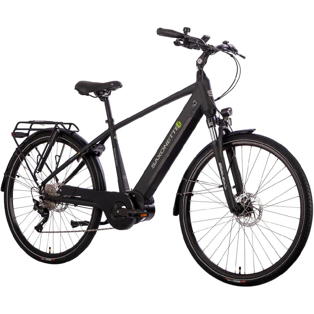 SAXONETTE E-Bike »Premium Sport (Diamant)« 10 Gang Mittelmotor 250 W Pedelec Elektrofahrrad für Herren Trekkingrad auf Rechnung online bestellen Nur für heute