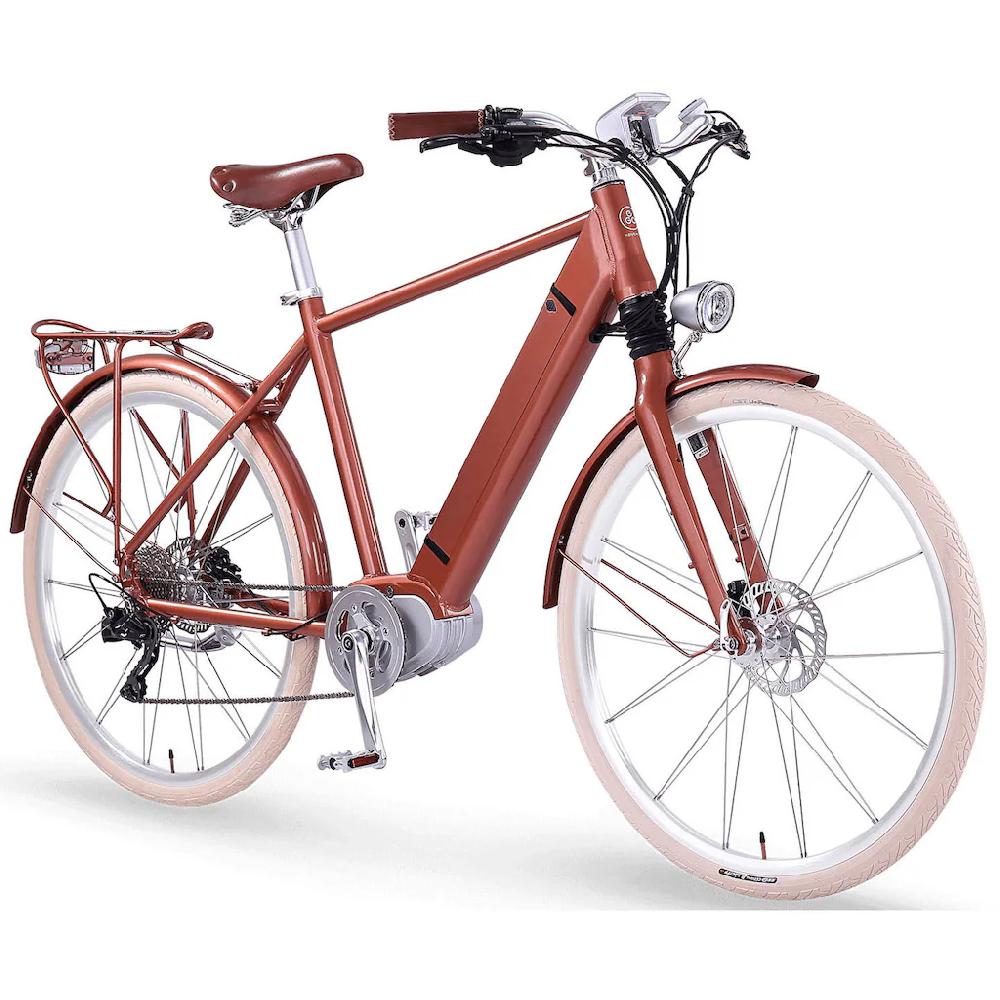eGO Movement E-Bike »Classic 25 Cäsar Herren 54 cm Bronze 28"« 10 Gang Shimano Deore Mittelmotor 250 W Pedelec Elektrofahrrad für Damen u. Herren Cityrad auf Rechnung bestellen Bis zu 55% Rabatt