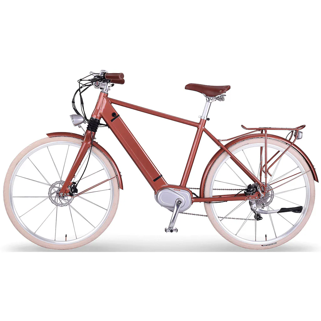 eGO Movement E-Bike »Classic 25 Cäsar Herren 54 cm Bronze 28"« 10 Gang Shimano Deore Mittelmotor 250 W Pedelec Elektrofahrrad für Damen u. Herren Cityrad auf Rechnung bestellen Bis zu 55% Rabatt