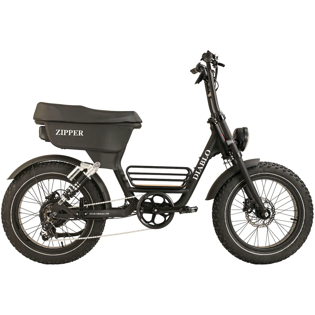 DIABLO BIKES E-Bike »Fat E-Bike 20" Kompakt Bike Zipper RH 50 cm« 7 Gang Shimano Tourney Heckmotor 250 W Pedelec Elektrofahrrad für Damen und Herren auf Rechnung kaufen