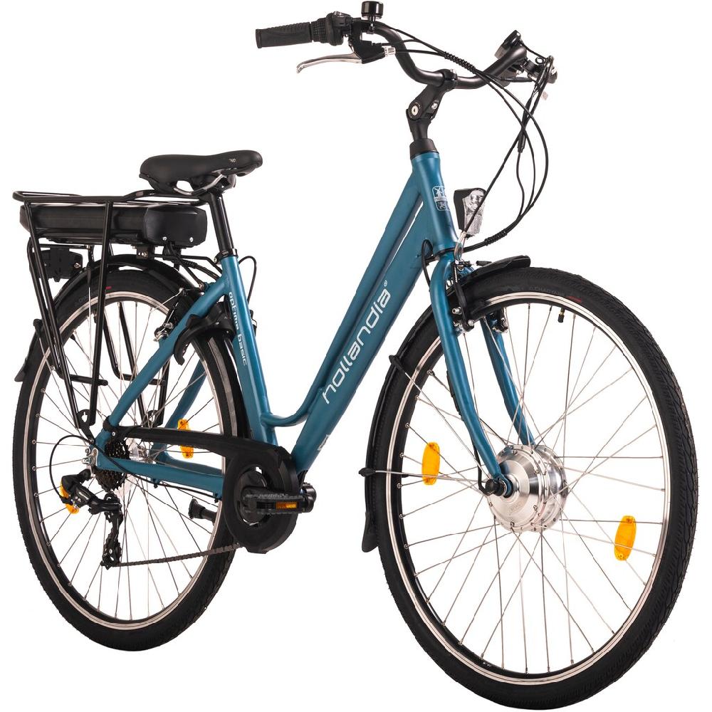 Hollandia E-Bike »Optima Basic« 7 Gang Shimano Tourney Frontmotor 250 W Pedelec Elektrofahrrad für Damen u. Herren Cityrad 50% Rabatt mit kostenlosem Versand