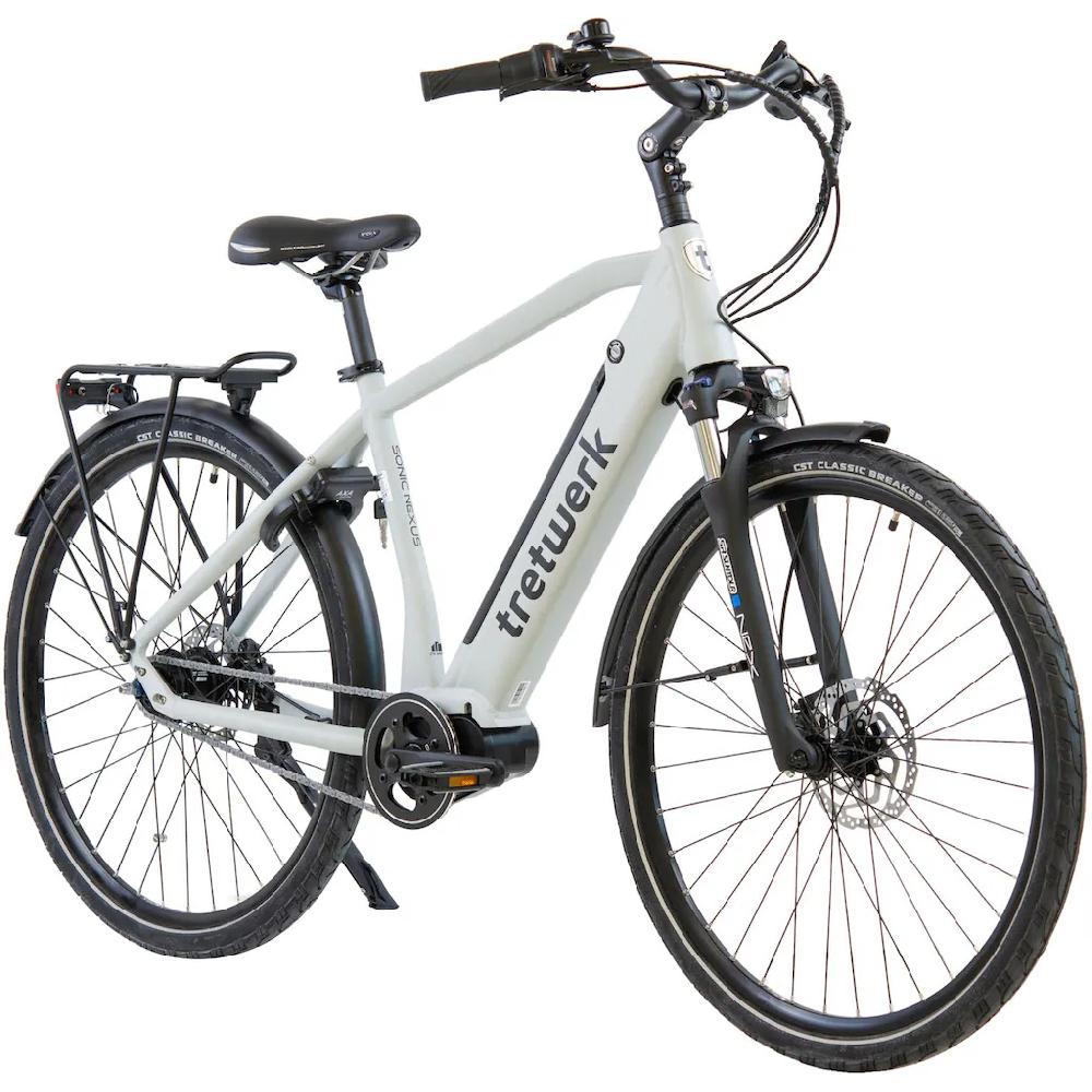 Tretwerk E-Bike »Sonic Nexus« 7 Gang Mittelmotor 250 W Pedelec Elektrofahrrad für Damen u. Herren Trekkingrad auf Rechnung online kaufen