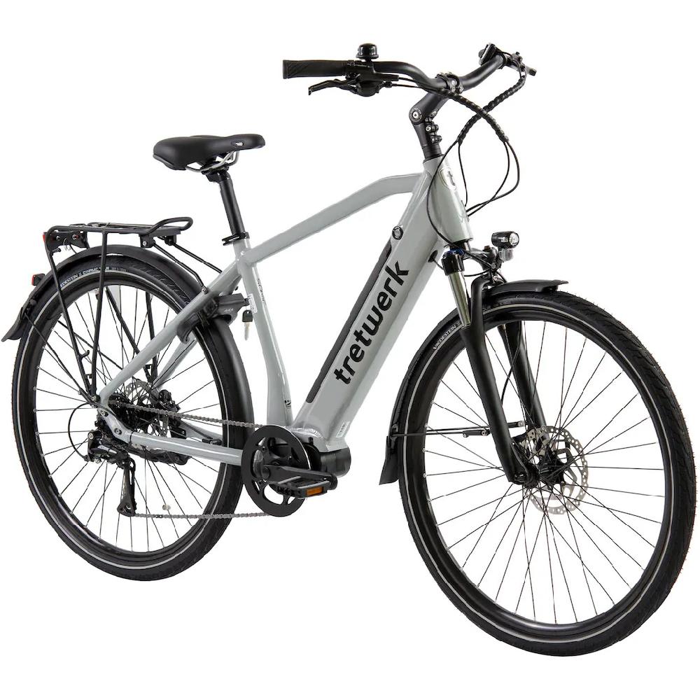Tretwerk E-Bike »Sonic« 8 Gang Shimano Acera M3020 SGS Mittelmotor 250 W Pedelec Elektrofahrrad für Damen u. Herren Trekkingrad