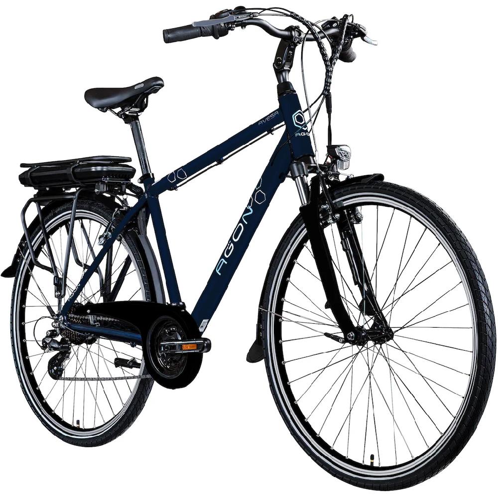 AGON E-Bike »Avesa« 21 Gang Heckmotor 250 W Pedelec Elektrofahrrad für Damen u. Herren Trekkingrad