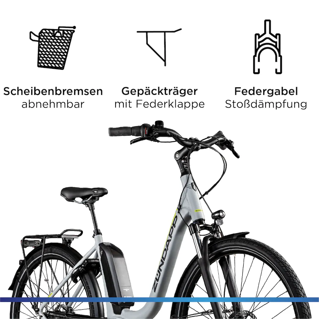 Zündapp E-Bike »X300« 7 Gang Shimano Nexus Mittelmotor 250 W Pedelec Elektrofahrrad für Damen u. Herren Cityrad Verkauf