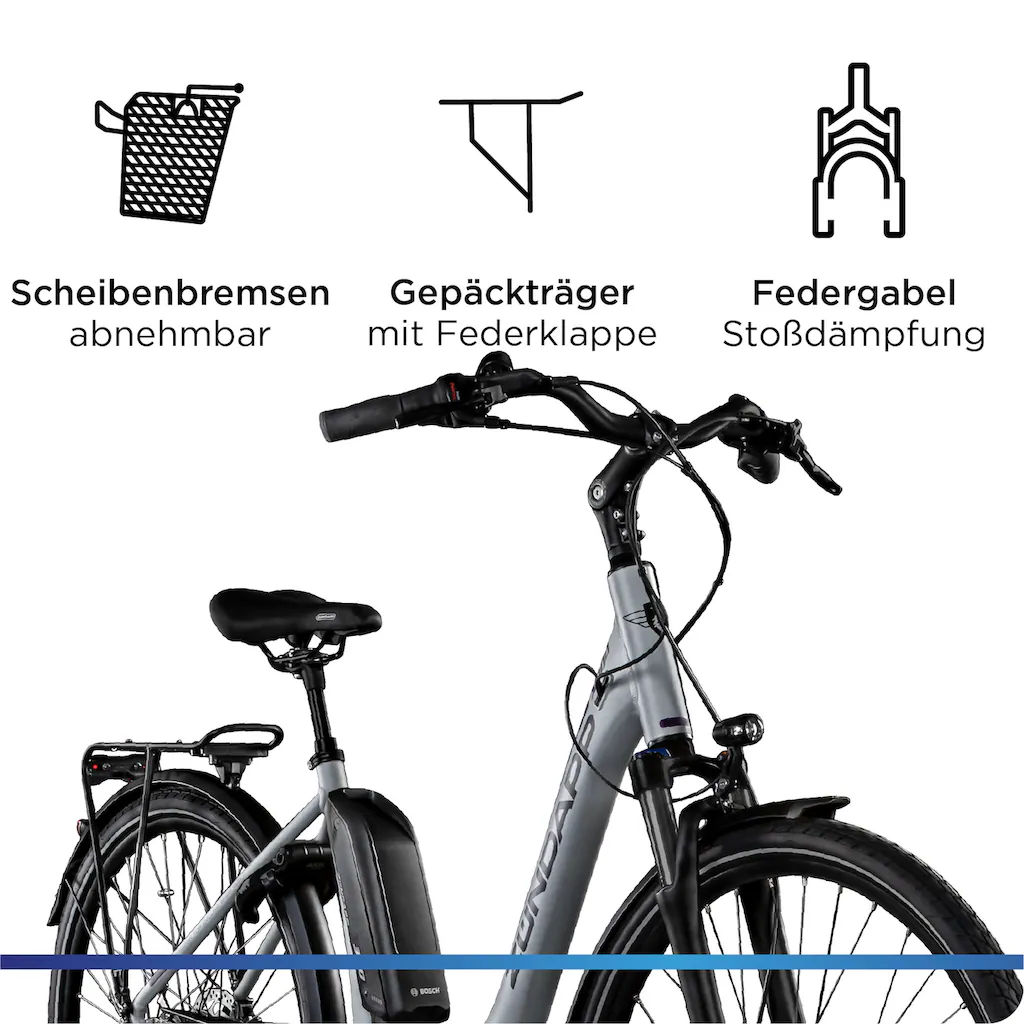 Zündapp E-Bike »X300« 7 Gang Shimano Nexus Mittelmotor 250 W Pedelec Elektrofahrrad für Damen u. Herren Cityrad auf Raten Angebote