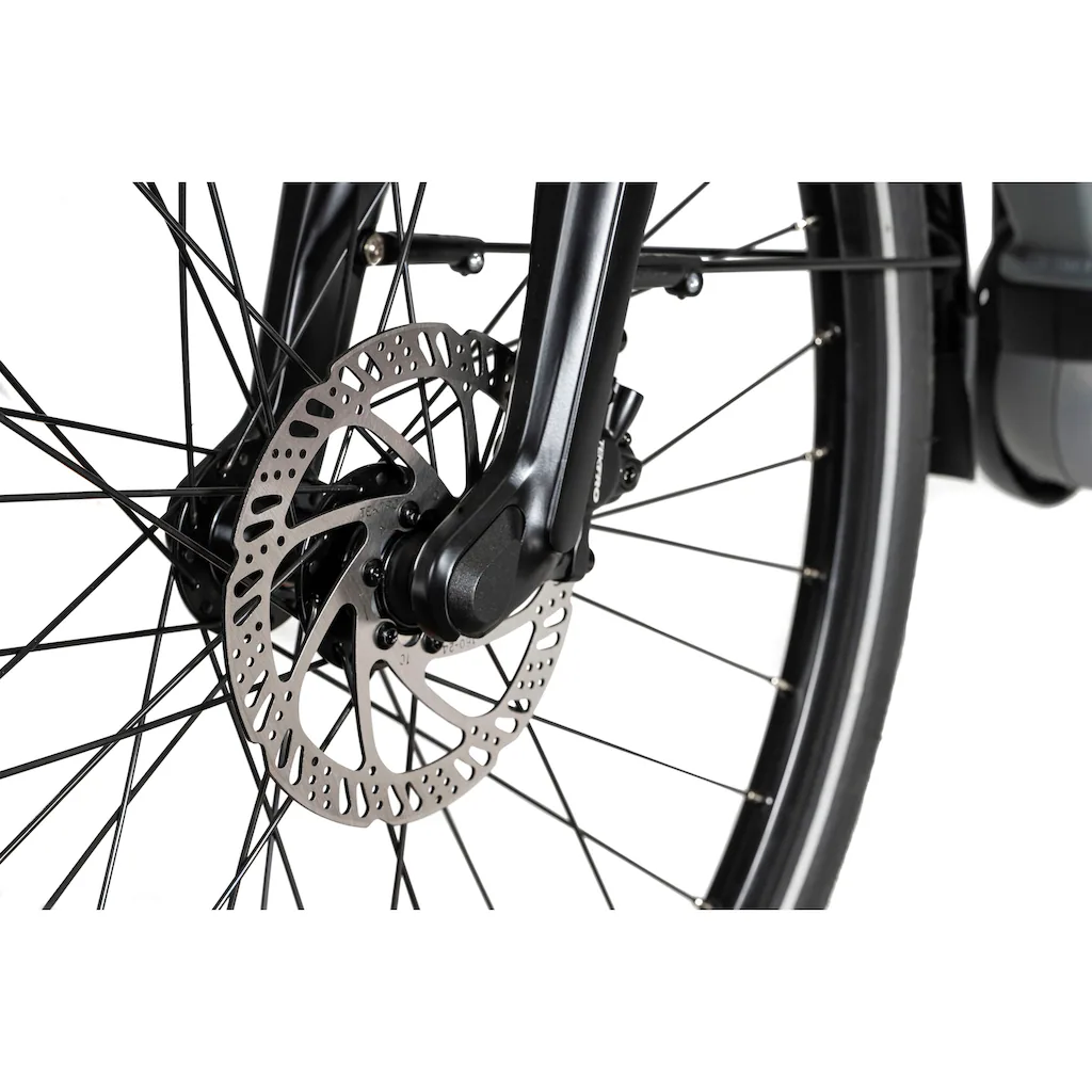 HAWK Bikes E-Bike »E-Trekking 500 Gent« 10 Gang Shimano Deore Mittelmotor 250 W Pedelec Elektrofahrrad für Damen u. Herren Trekkingrad auf Rechnung Hotsell