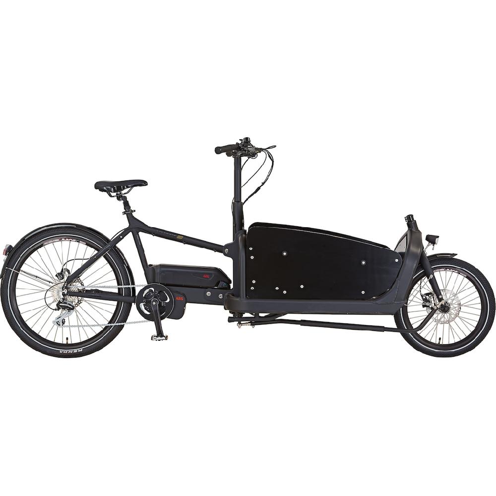 Prophete E-Bike »CARGO 22.ETL.20« 8 Gang Shimano Acera Mittelmotor 250 W Pedelec Elektrofahrrad für Damen u. Herren Lastenrad auf Rechnung bestellen