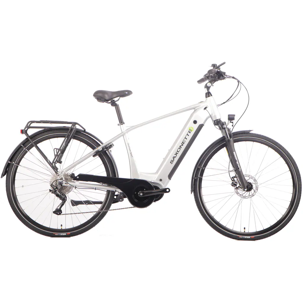 SAXONETTE E-Bike »Quantum Sport Diamand« 10 Gang Shimano Mittelmotor 250 W Pedelec Elektrofahrrad für Damen u. Herren Trekkingrad