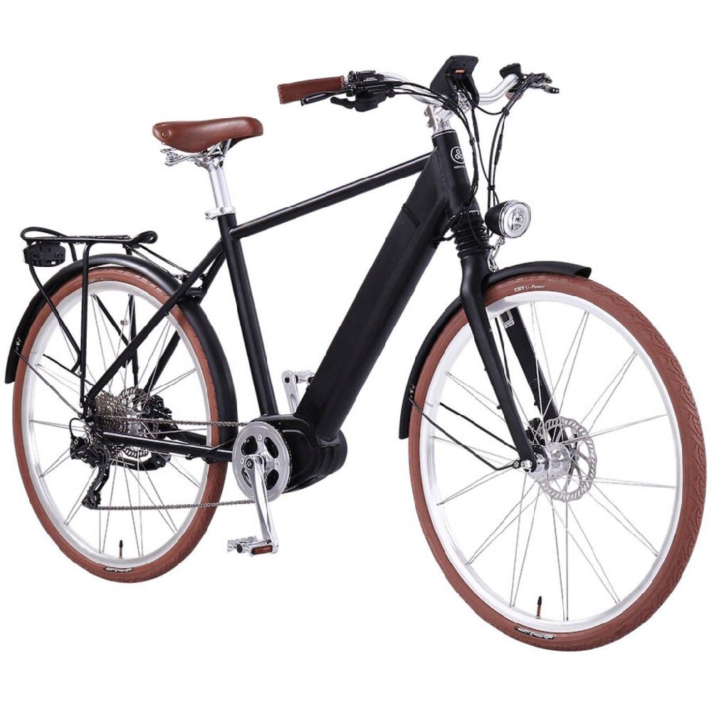 eGO Movement E-Bike »Classic 25 Cäsar Herren 54 cm Schwarz 28"« 10 Gang Shimano Deore Mittelmotor 250 W Pedelec Elektrofahrrad für Damen u. Herren Cityrad Limitierter Zeitrabatt